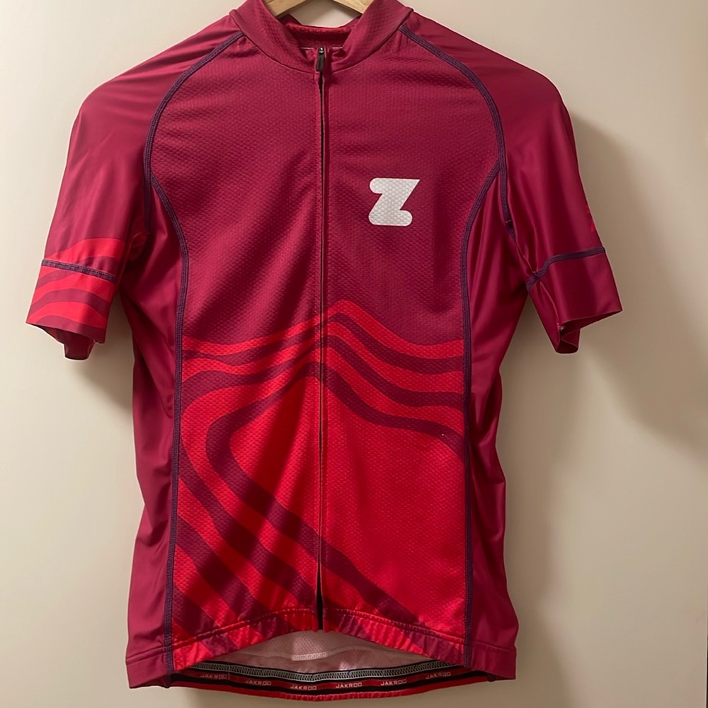 Pink Women’s Zwift cycling jersey